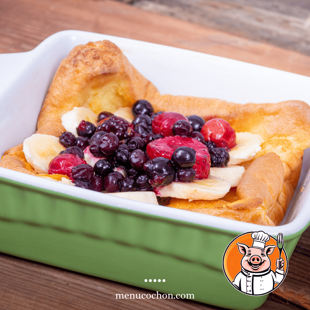 Pouding aux fruits frais, menucochon.com.