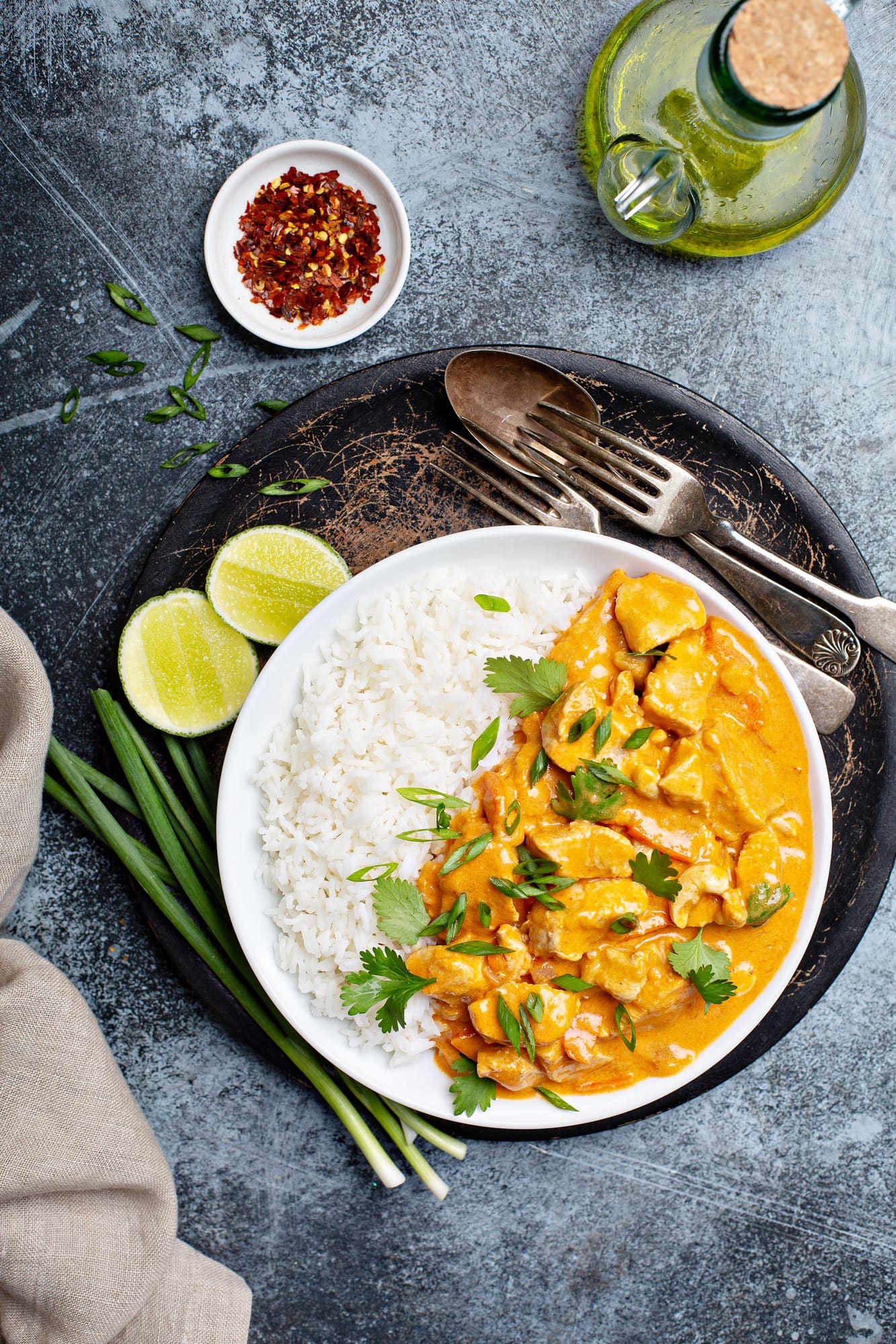 Chicken curry with rice