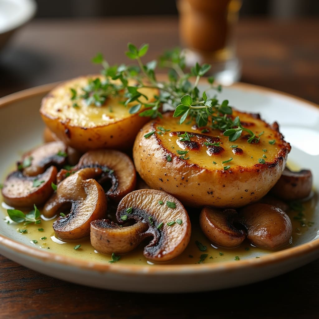 patate et champignons